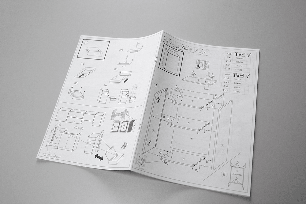 Instrukcja druk jednokolorowy broszura szyta - Instrukcje i gwarancje