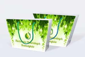 Torba papierowa szoperka zielona 300x200 - Torby papierowe szoperki