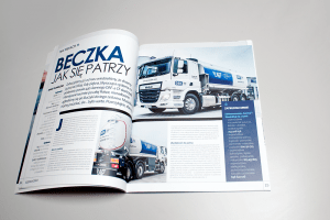 Czasopismo branzowe gazetka broszura transportowa 300x200 - Gazetki firmowe, produktowe, czasopisma